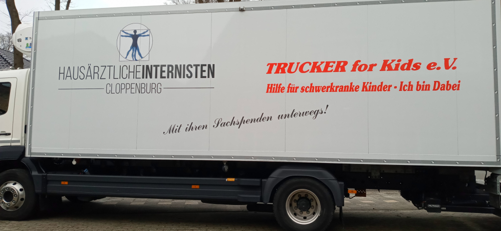 Essensspenden durch den Verein Trucker for Kids e.V.