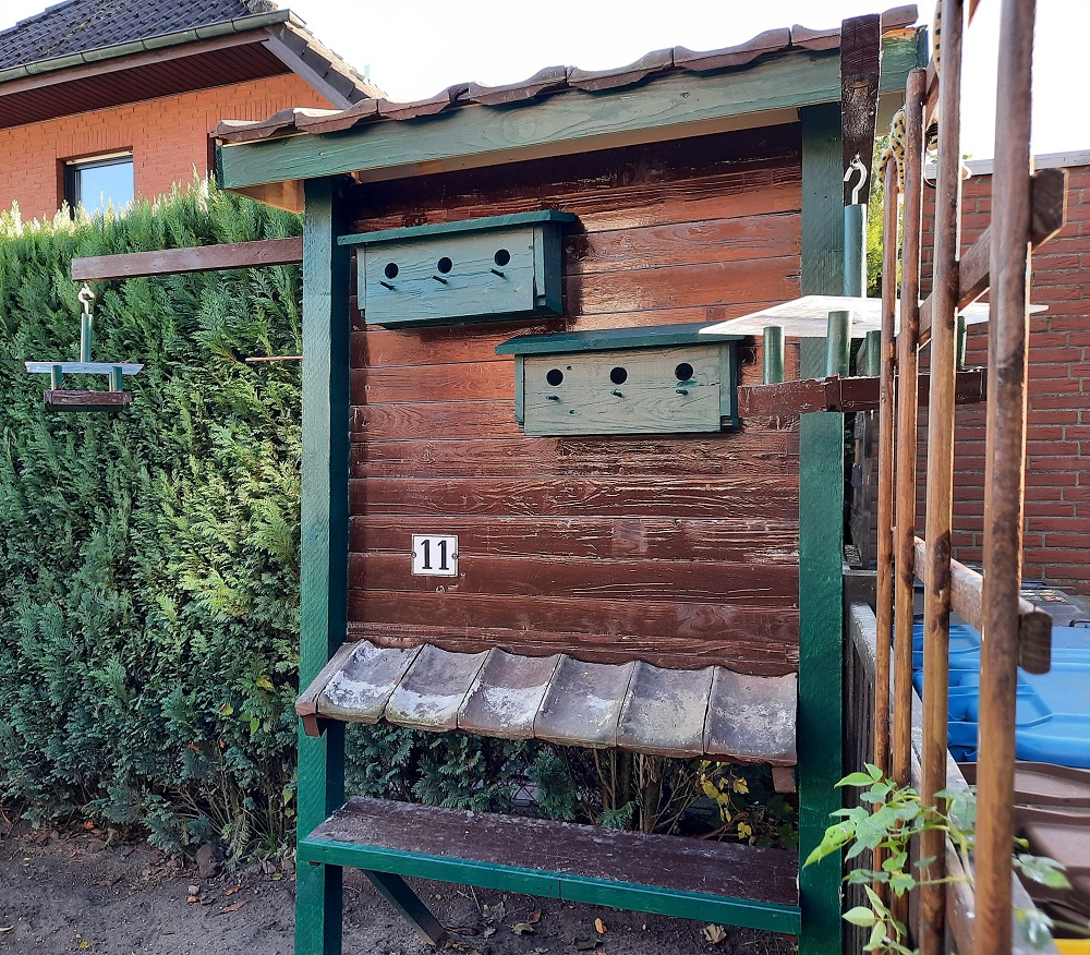 Bau einer Futterstelle und Nistkästen